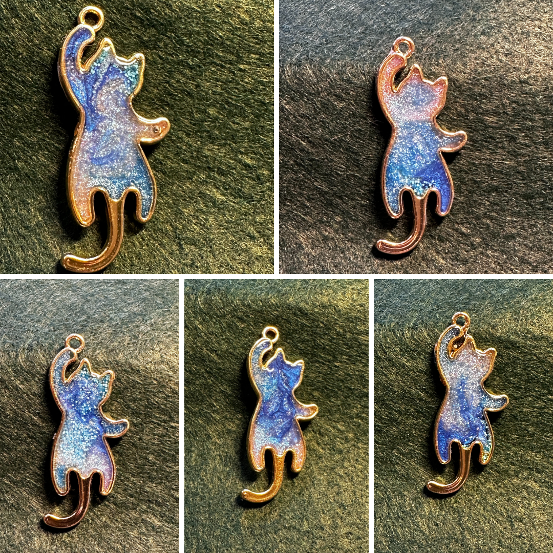 Blue Cat Pendant, Cat Ladies for Kamala Subtle Way to Show your Support