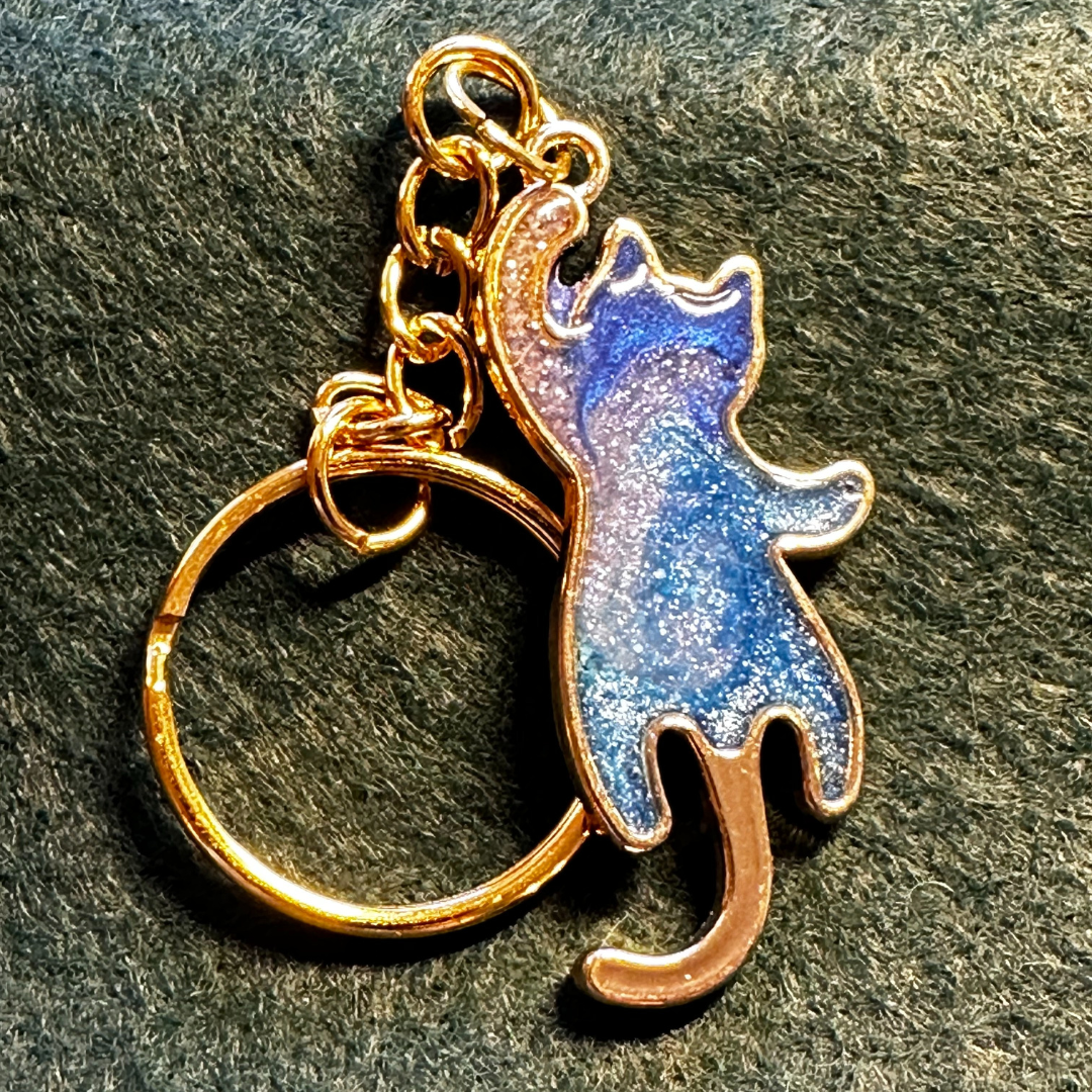 Blue Cat Pendant, Cat Ladies for Kamala Subtle Way to Show your Support