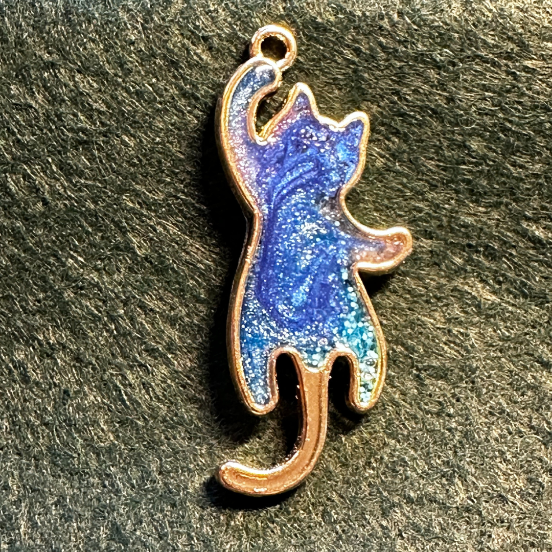 Blue Cat Pendant, Cat Ladies for Kamala Subtle Way to Show your Support