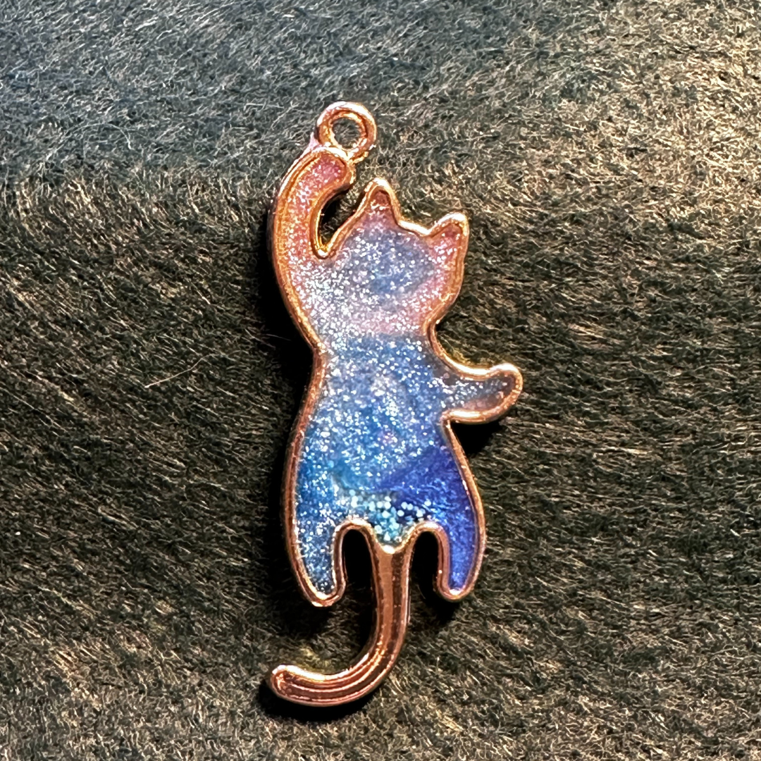 Blue Cat Pendant, Cat Ladies for Kamala Subtle Way to Show your Support