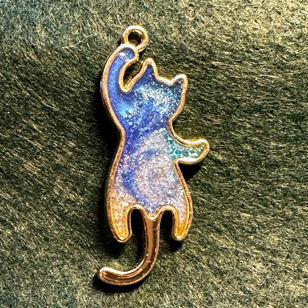 Blue Cat Pendant, Cat Ladies for Kamala Subtle Way to Show your Support