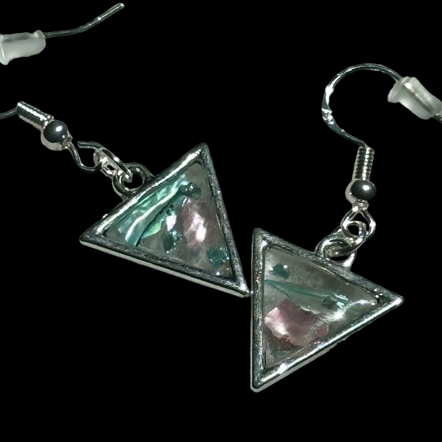 Small Triangle Dangle Earrings