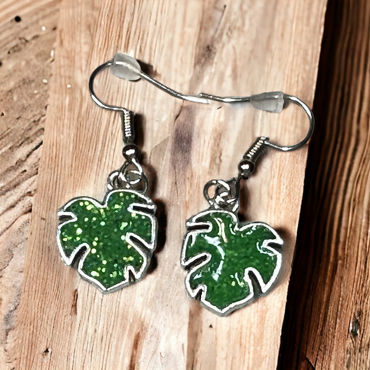 Color Changing Leaf Dangle Earrings