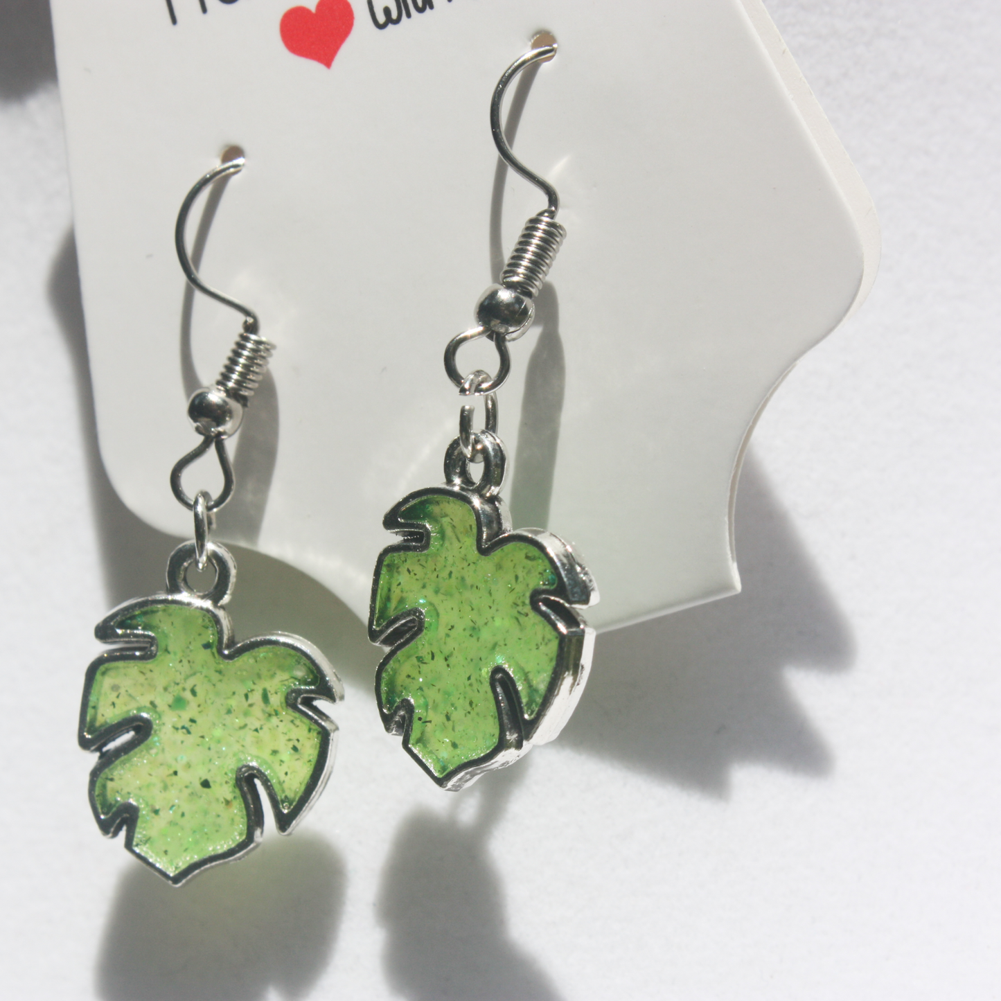 Color Changing Leaf Dangle Earrings