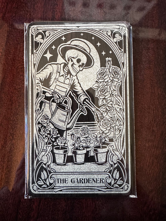 Dark Tarot Card - The Gardner, perfect gift for anyone that wants a laugh, tarot card enthusiast